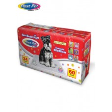 Tapete higiênicos plast pet  Premium c/24unidads 60x50cm  BANHO E TOSA