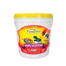 Balde papa de frutas  umedecida 5kg  passaritos   [PASSAROS]