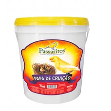 Balde papa de criação  umedecida 5kg  passaritos   [PASSAROS]